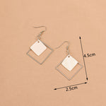 White Theme Drop Earrings