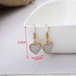 White Theme Drop Earrings