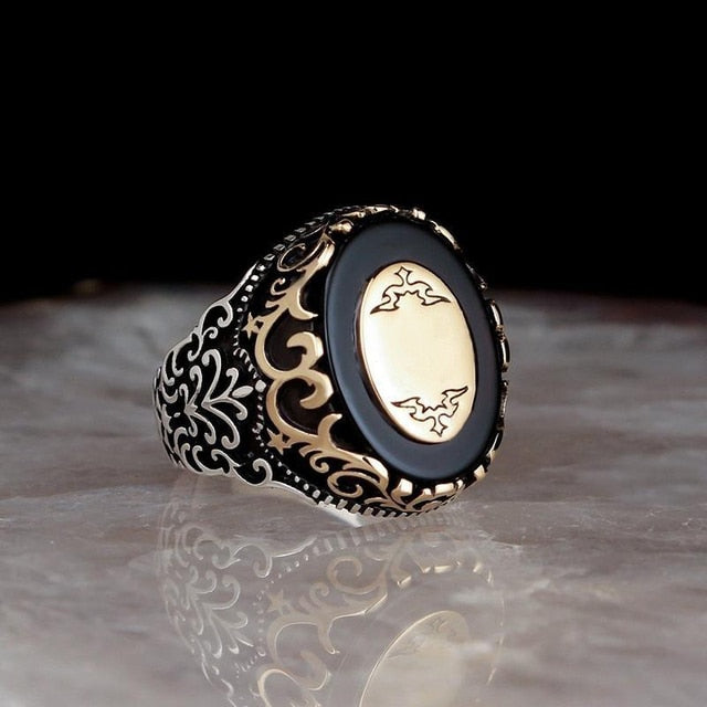 Classic Black Stone Ring