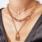 Vintage Multi Layered Pendants Necklace