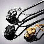 Gold-plated Skull Necklace