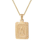 26 Letter Gold Color Pendant Necklace