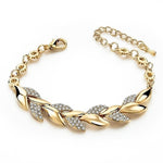 Luxury Love Braided Leaf Bracelet
