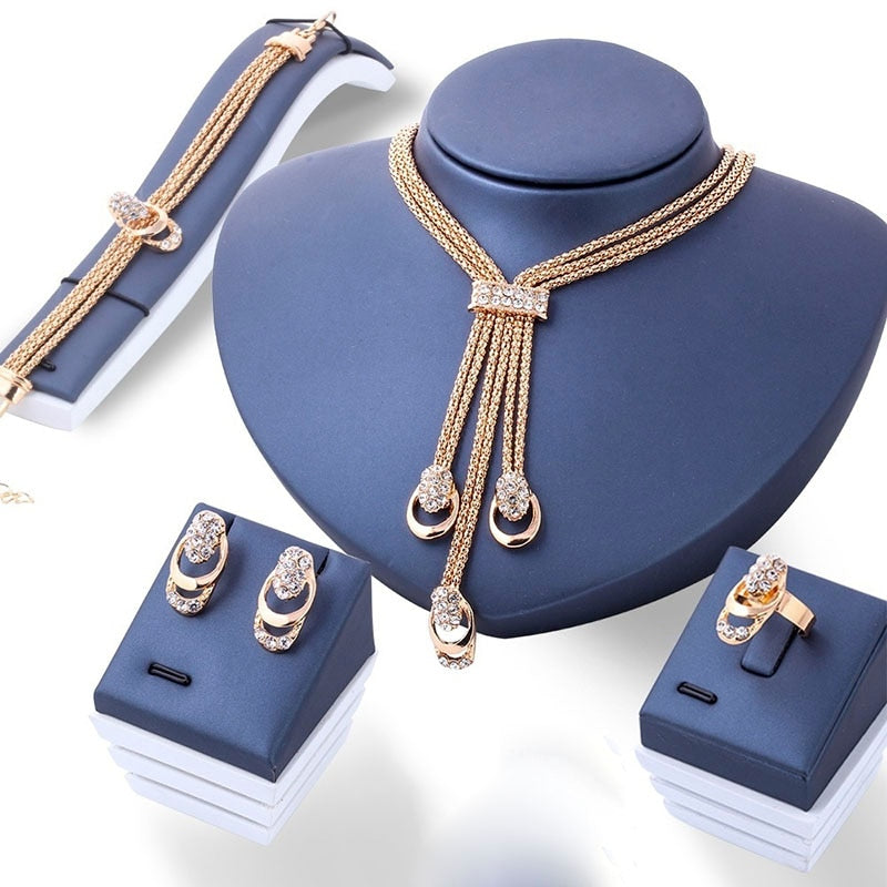 4 Pcs/Set Luxury Classic Jewelry Set