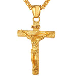 INRI Crucifix Jesus Piece Cross Necklace