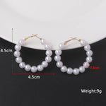 White Theme Drop Earrings