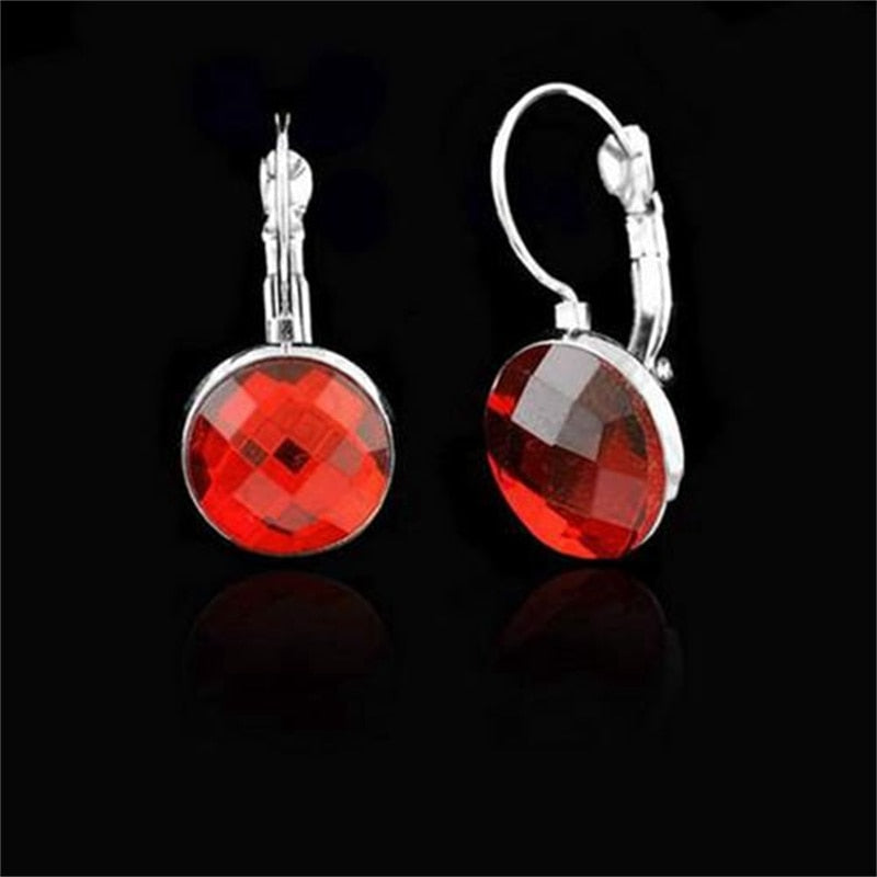 925 Sterling Silver Elegant Crystal Earrings