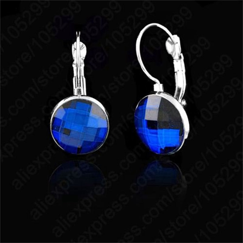 925 Sterling Silver Elegant Crystal Earrings