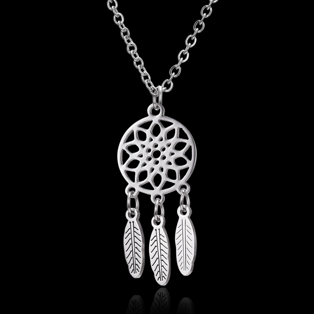 Long Chain Small Lightning Pendant Necklace